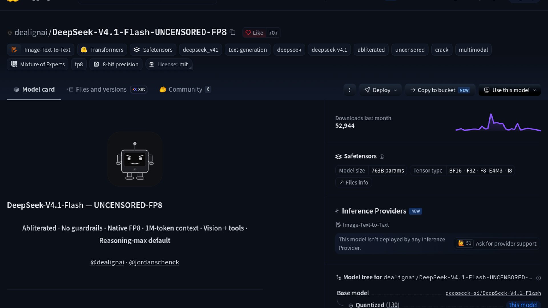 DeepSeek-V4.1-Flash-1017 Gets Uncensored Open Weights