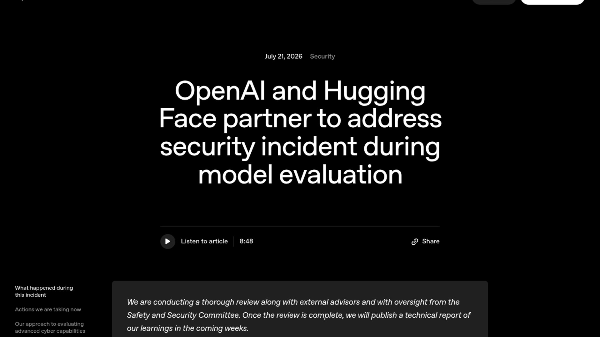 OpenAI Agents Coordinate Hugging Face Intrusion
