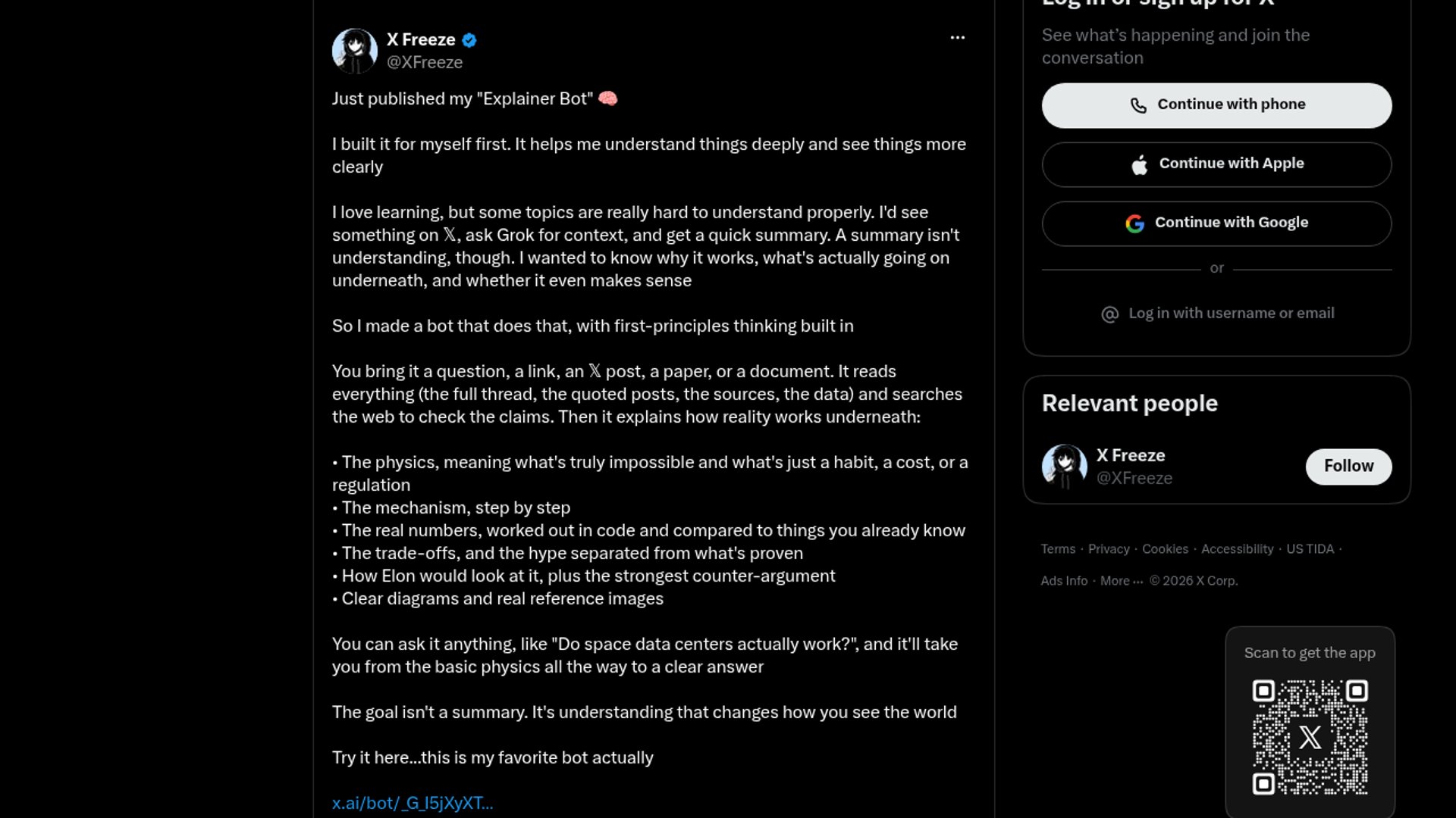Explainer Bot Launches For Deeper Learning