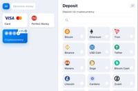 1win deposit methods Crypto