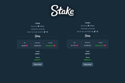339K Stake Limbo Win