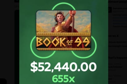 $52K Book of 99 big win