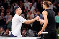 Alexander Zverev Tallon Griekspoor hands