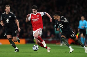 Arsenal Bayern Munich kane rice