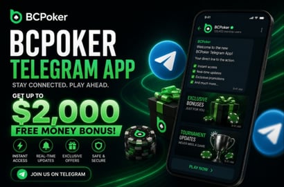 BCPoker Telegram App and Bonus