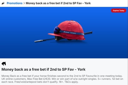 BoyleSports York Money Back Second Offer