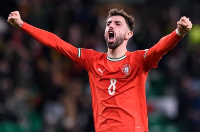 Bruno Fernandes celebrate portugal