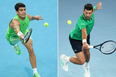 Carlos Alcaraz & Novak Djokovic