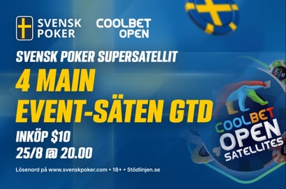 Coolbet Svensk Poker Supersatellit