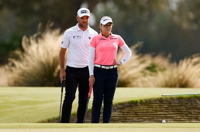 Corey Conners and Brooke Henderson