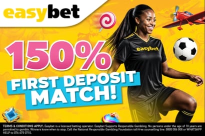 Easybet 150% Deposit Match