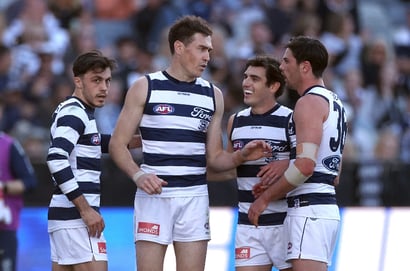 Geelong vs West Coast GMHBA Stadium