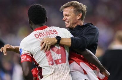 Jesse Marsch and Alphonso Davies