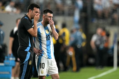 Lionel Messi and Lionel Scaloni