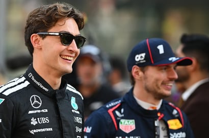 Max Verstappen, George Russell