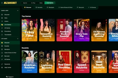Mzansibet Live Games
