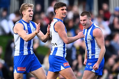 North Melbourne vs Richmond Harry Sheezel