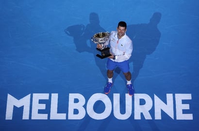 Novak Djokovic Australian Open trophy