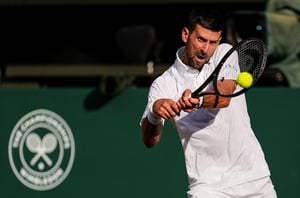Novak Djokovic shot
