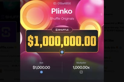 $1,000,000 Plinko Win