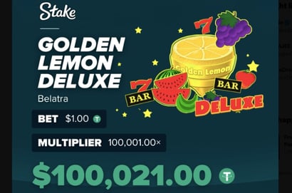 $100K Golden Lemon Deluxe big win