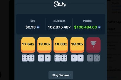 $100K Snakes Big Win