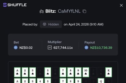 10K Shuffle Blitz Win