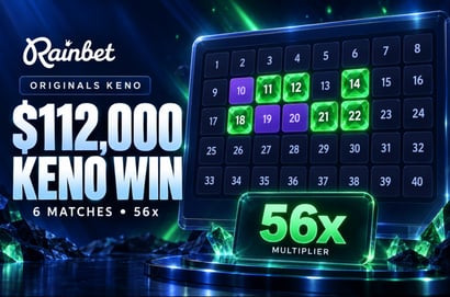 $112,000 Rainbet Keno win