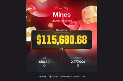 115K Shuffle Originals Mines Big Win