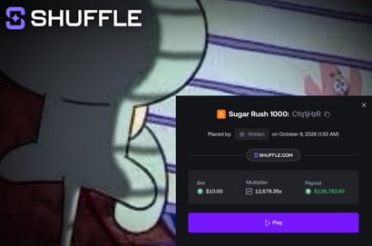 126K Shuffle Slot Win