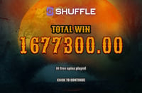 1677K Wanted Win at Shuffle