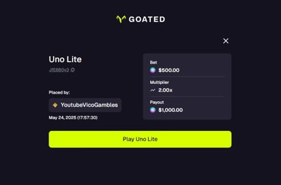 1K Goated Uno Win
