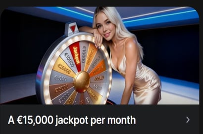 1win €15,000 Monthly Jackpot