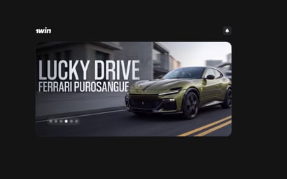 1win Lucky Drive Ferrari Purosangue