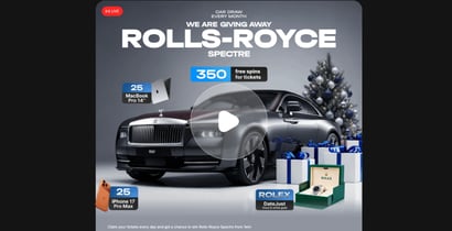 1win Lucky Drive Rolls-Royce Spectre