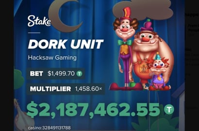 $2.2M Dork Unit big win