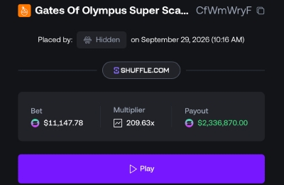 2336K Shuffle Slot Win