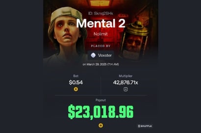 23K Mental 2 Big Win at Shuffle