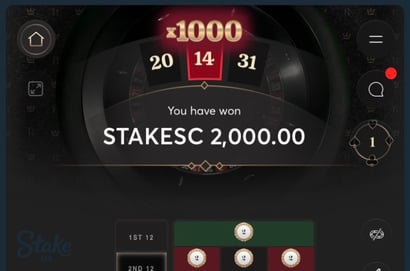 2K Royal Riches Roulette Win
