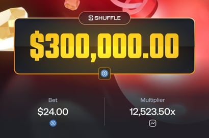 300K Shuffle Mines Win