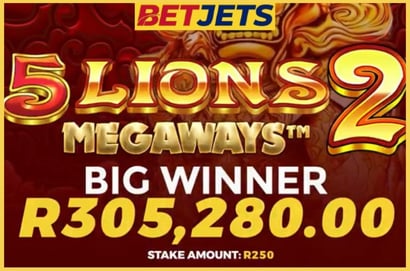 305K BetJets Slot Win