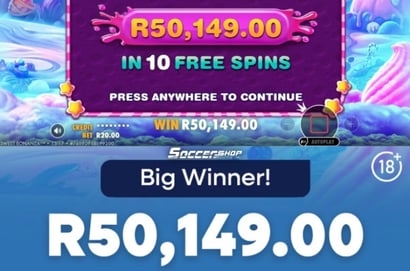 50K SoccerShop Slot Win