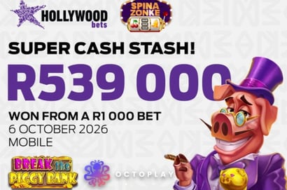 539K Hollywoodbets Slot Win October