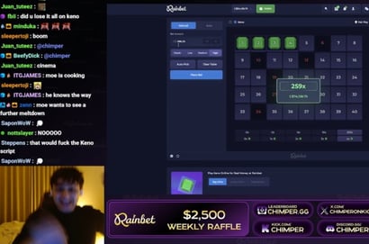 74K Rainbet Keno Win
