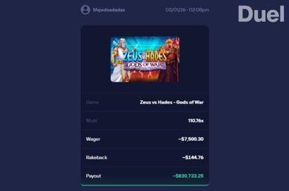 830K Duel Slot Big Win