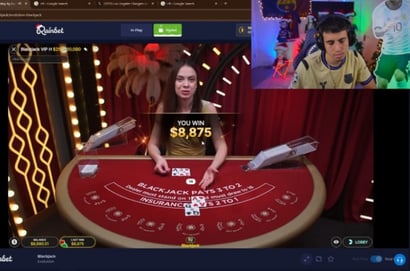 8K Rainbet Blackjack Win