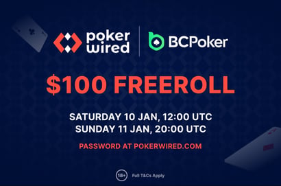 BCPoker Weekly Freeroll - Play the exclusive weekend $100 freeroll every week