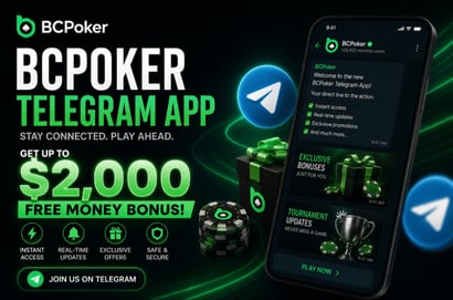BCPoker Telegram App and Bonus