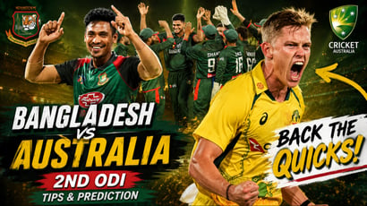 Bangladesh vs Australia 2nd ODI Tips & Prediction