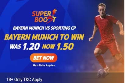 Bayern Munich vs Sporting CP odds boost